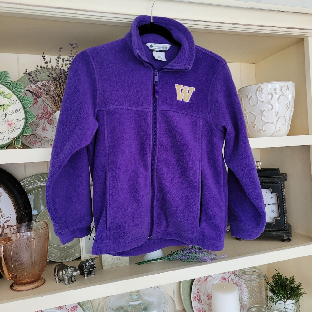 Columbia University of Washington Dawgs fleece jacket